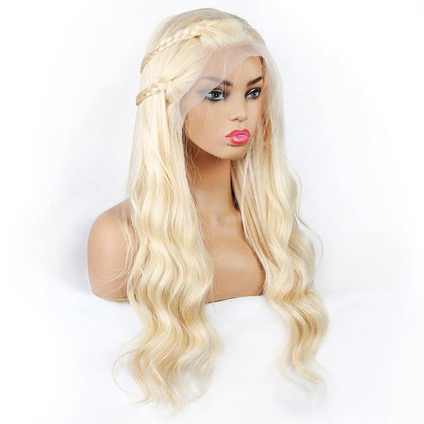 HD Film Lace / HD Lace Wig on a 13x4 Frontal 613 Blonde Body Wave - Exotic Hair Shop