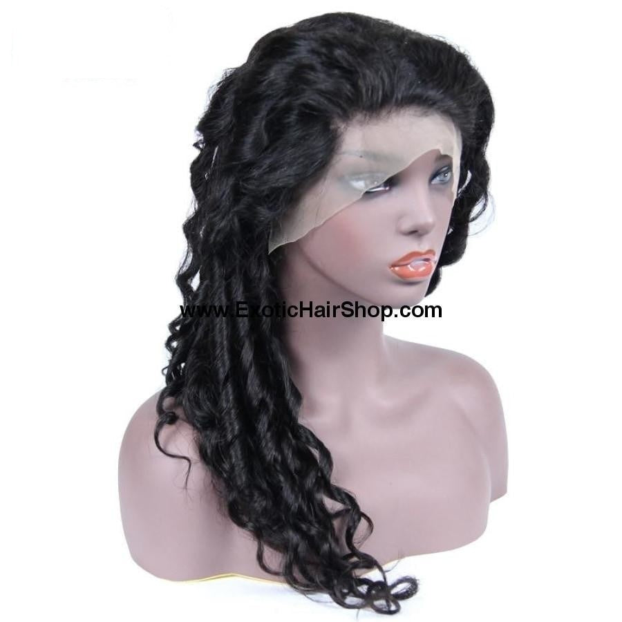 Swiss Lace Malaysian Loose Wave Lace Front Wig - Exotic Hair Shop