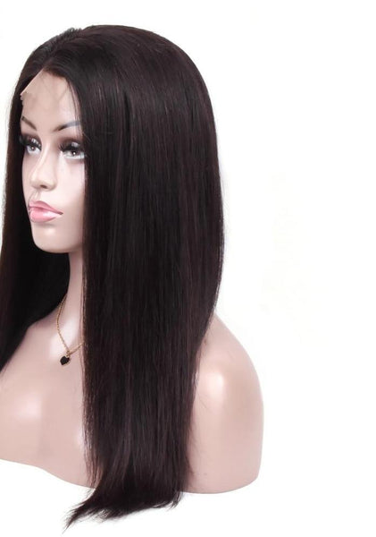 Brazilian Straight 360 Lace Frontal Wig With Pre-Plucked Natural Hairline - Exotic Hair Shop
