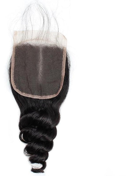 Indian Loose Wave 5"x5" Lace Closure - Exotic Hair Shop
