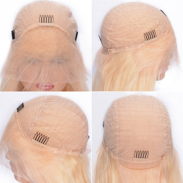 Brazilian Body Wave Lace Front Wig in Blonde Color #613 - Exotic Hair Shop