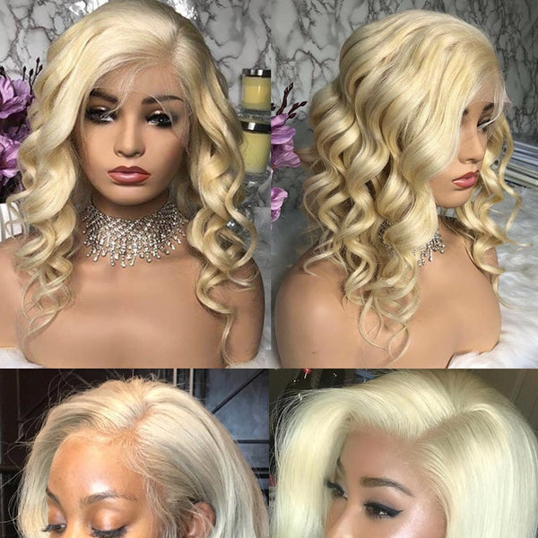 Brazilian Loose Wave Lace Front Wig in Blonde Color #613 - Exotic Hair Shop