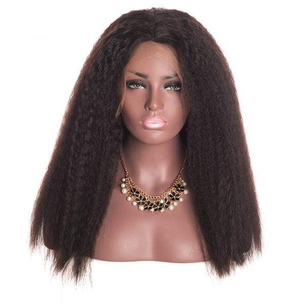 Indian Kinky Straight Scalp Illusion Full Lace Wig - Exotic Hair Shop